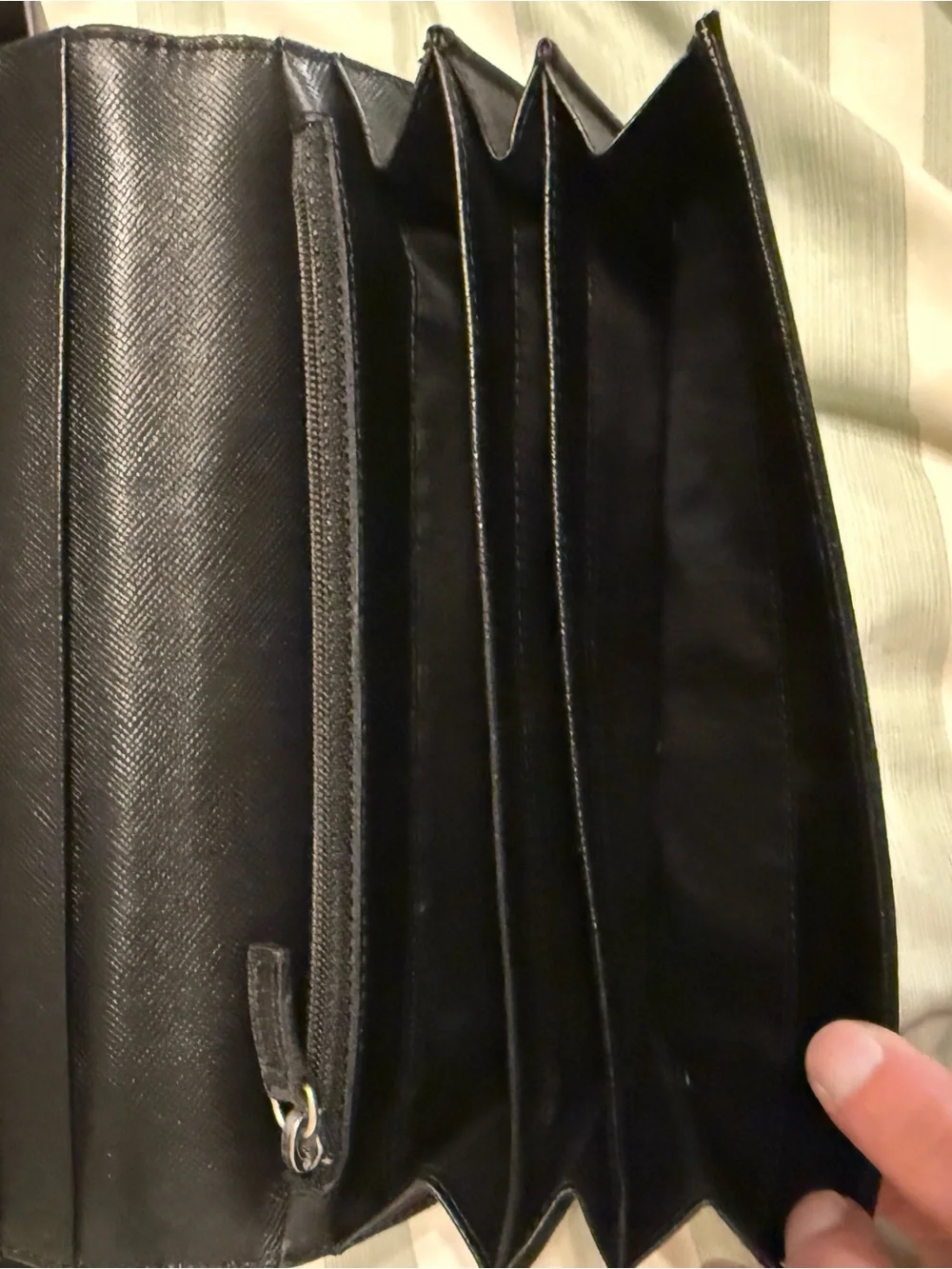 Prada Black Nylon Wallet w/ Prada Box